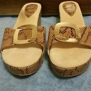 G.C. Shoes Sandal Wedges snakeskin